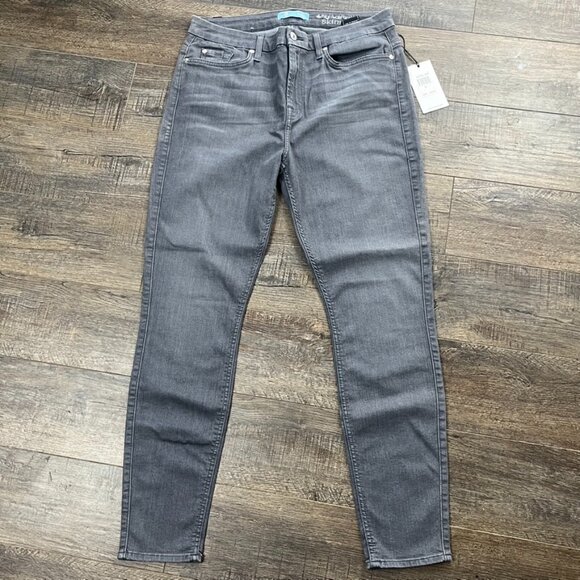 *BNWT* 7 For All Mankind Gray Skinny Jeans Pants Denim ((size 31)) NEW - Picture 1 of 9